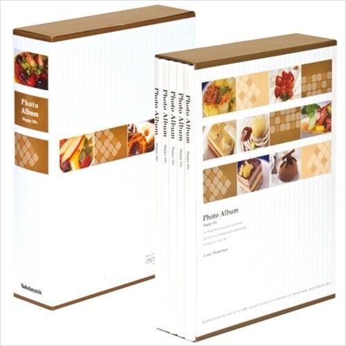 ナカバヤシ 5冊組ポケットアルバム270枚/スイー