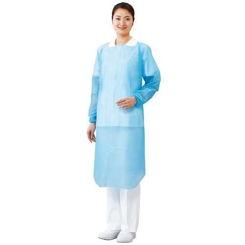 EBM ナビロールエプロン(袖付き)ブルー 50枚