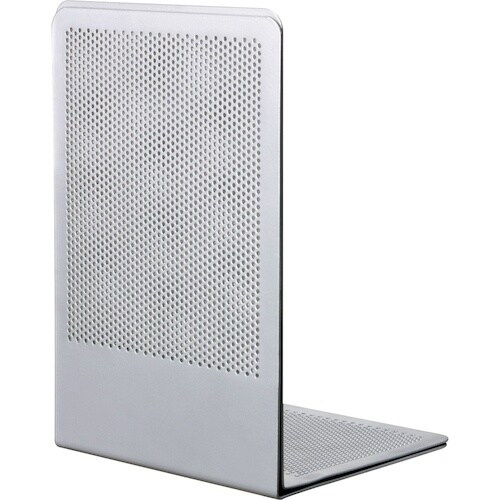 ナカバヤシ ブックエンドPタイプ/Lサイズ/シルバ