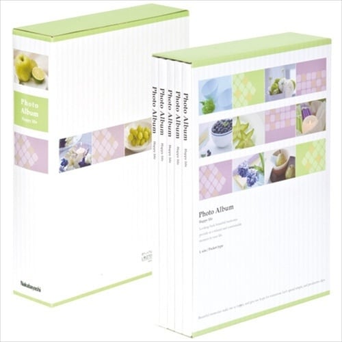 ナカバヤシ 5冊組ポケットアルバム270枚/スイー