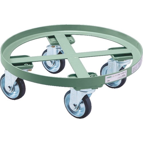 TRUSCO 円形台車 全周ガイド型 荷重500k