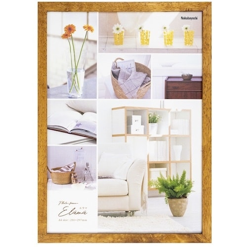 ナカバヤシ エラマ インテリアフレーム A4 ブラ
