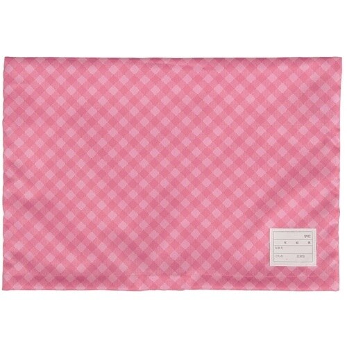 ナカバヤシ 防災ずきん用カバー チェック ピンク