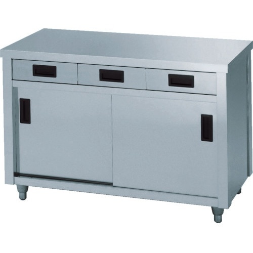 アズマ ステンレス片面引出し付保管庫 750x45