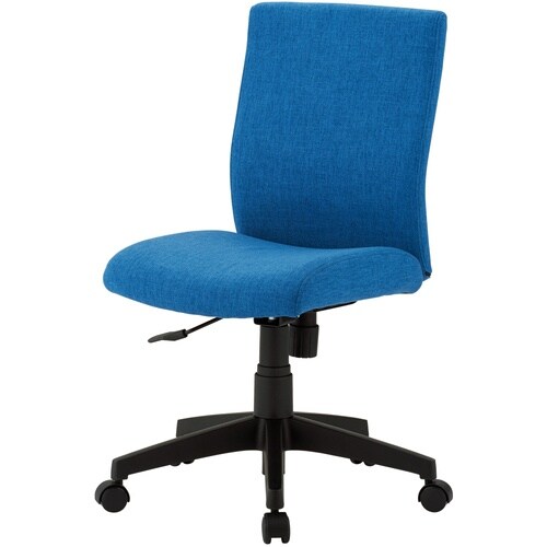 ナカバヤシ ファブリックチェア ブルー