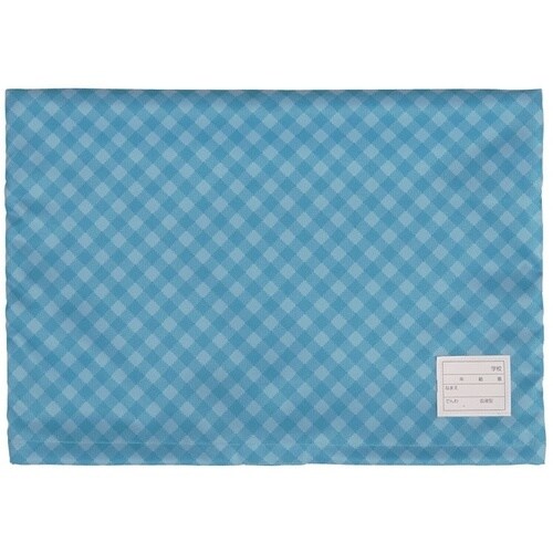 ナカバヤシ 防災ずきん用カバー チェック ブルー