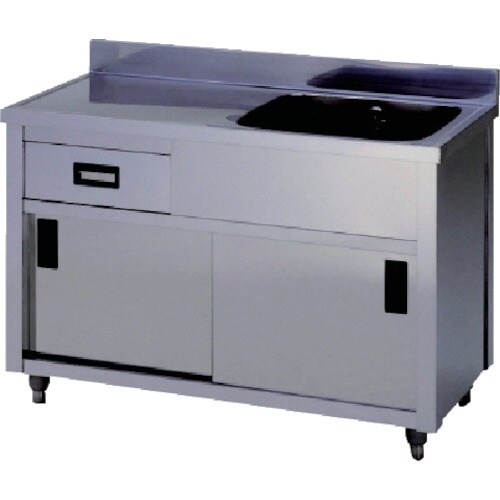 アズマ 一槽水切キャビネットシンク右水槽 1500