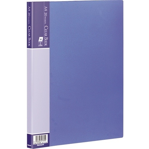 ナカバヤシ クリアブック/ベーシックカラーA4判2