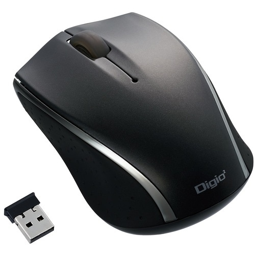 ナカバヤシ 小型無線3ボタンBlueLEDマウス/