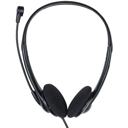 ナカバヤシ 4極ヘッドセット/ブラック