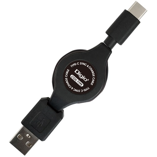 ナカバヤシ 巻き取り式 TypeCケーブル 2A対