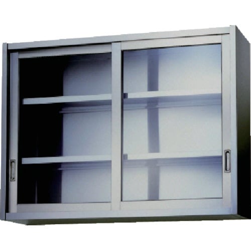 アズマ ステンレス吊戸棚(ガラス戸) 900×35