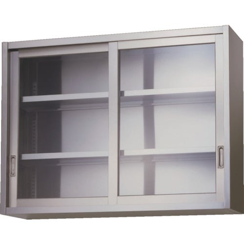 アズマ ステンレス吊戸棚(ガラス戸) 900×35