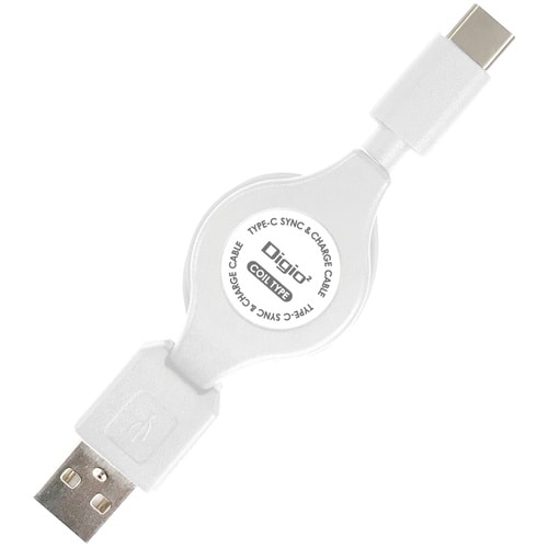 ナカバヤシ 巻き取り式 TypeCケーブル 2A対