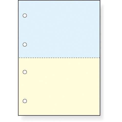 ナカバヤシ カット帳票/3分割/6穴無地/1000