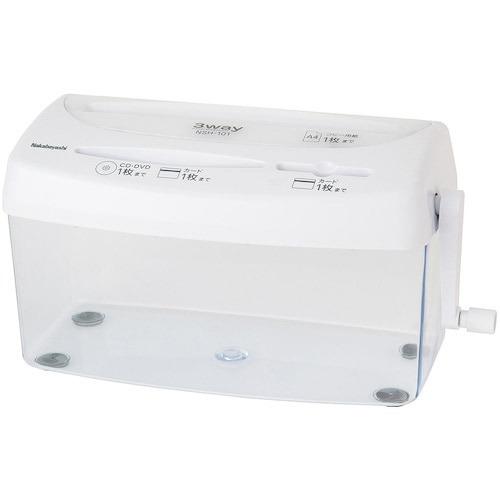 ナカバヤシ 3ウェイハンドシュレッダ101/ホワイ