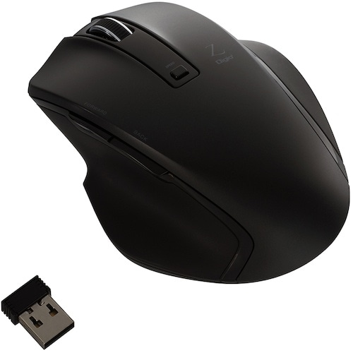 ナカバヤシ 無線5ボタンBlueLEDマウス ブラ