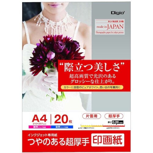 ナカバヤシ IJ印画紙SK2/超厚手/A4/20枚