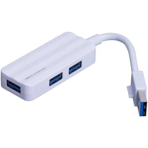 ナカバヤシ 3ポートUSB3.0ハブホワイト