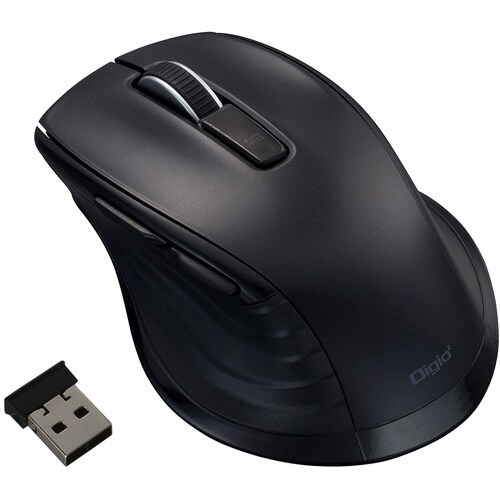 ナカバヤシ 無線静音5ボタンBlueLEDマウス/