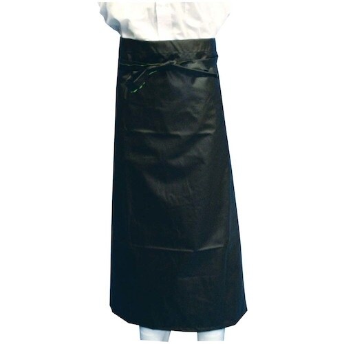 EBM ターポリン前掛 腰下 共紐溶着タイプ 黒