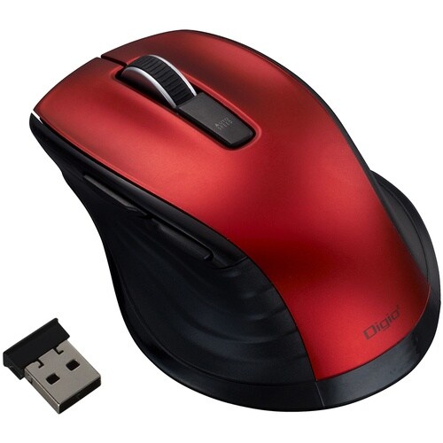 ナカバヤシ 無線静音5ボタンBlueLEDマウス/