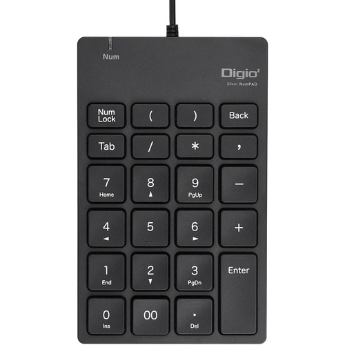 ナカバヤシ 有線静音テンキー/ブラック