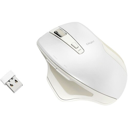 ナカバヤシ 無線静音5ボタンBlueLEDマウス/