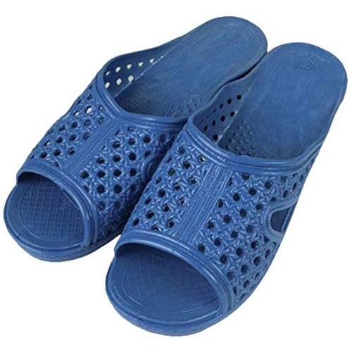 EBM 婦人シャワーサンダル 前あき ブルー T−