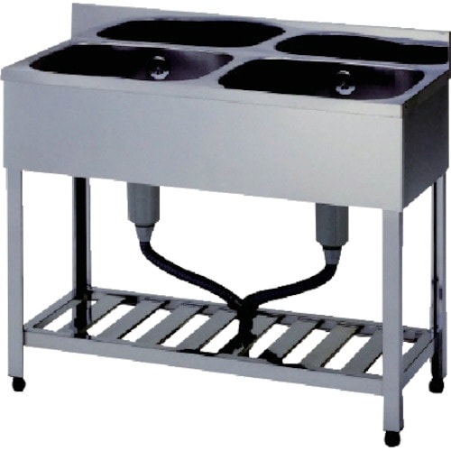 アズマ 二槽シンクBG無ホース付 1000×450