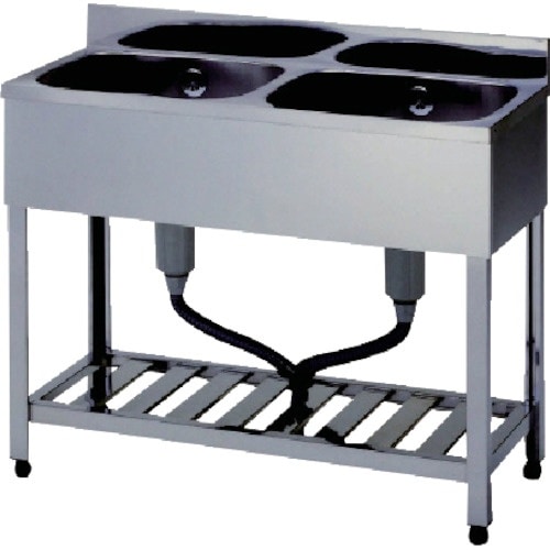 アズマ 二槽シンクBG無ホース付 750×450×