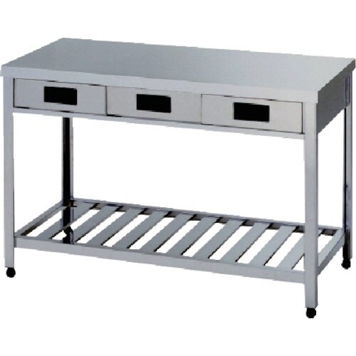 アズマ 片面引出し付作業台スノコ板付 1500×9