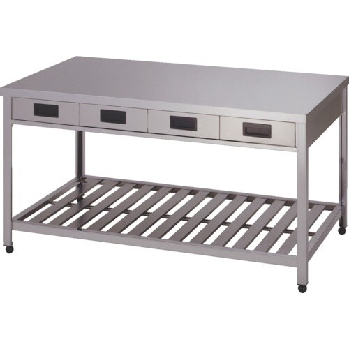 アズマ 両面引出し付作業台スノコ板付 1500×9