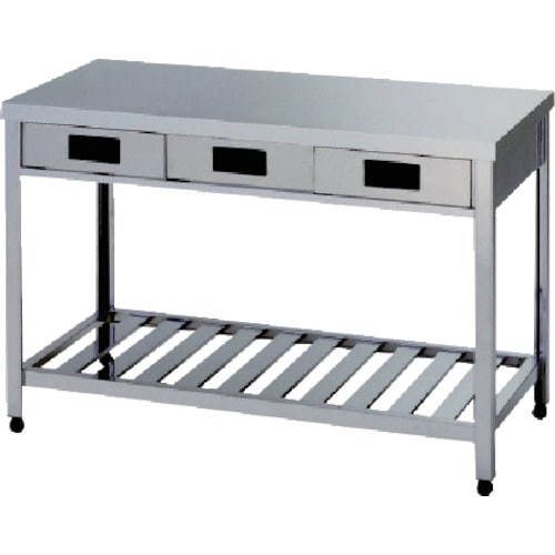 アズマ 片面引出し付作業台スノコ板付 1800×7