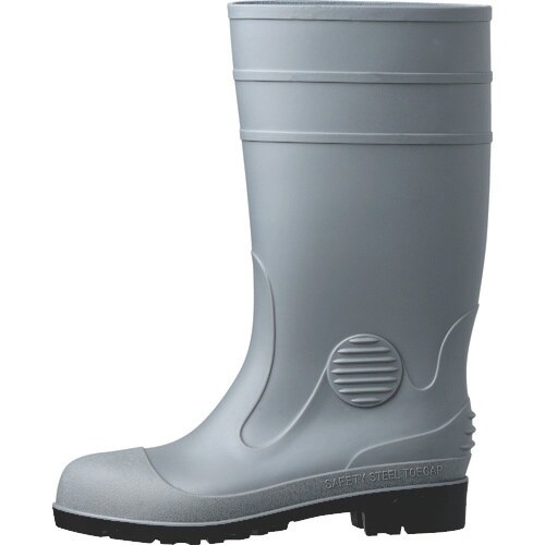 ミドリ安全 安全長靴 W1000Nグレー 25cm