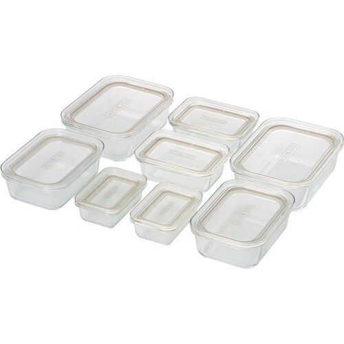 IRIS 576906 耐熱ガラス容器 8点セット