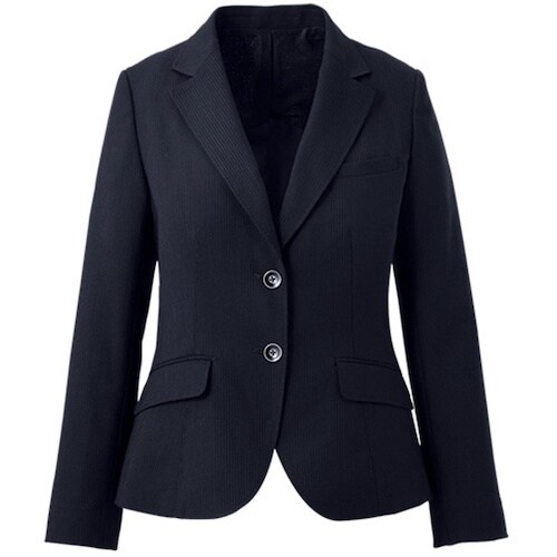 GROW シャンブレーストライプジャケット紺系09