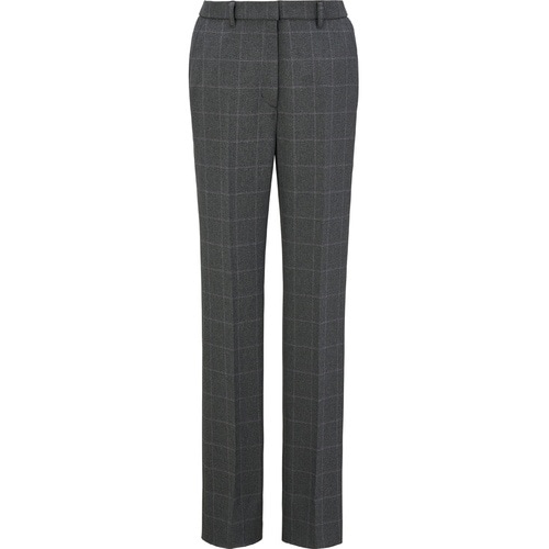 GROW カラード・ウィンドーペンパンツグレー系1