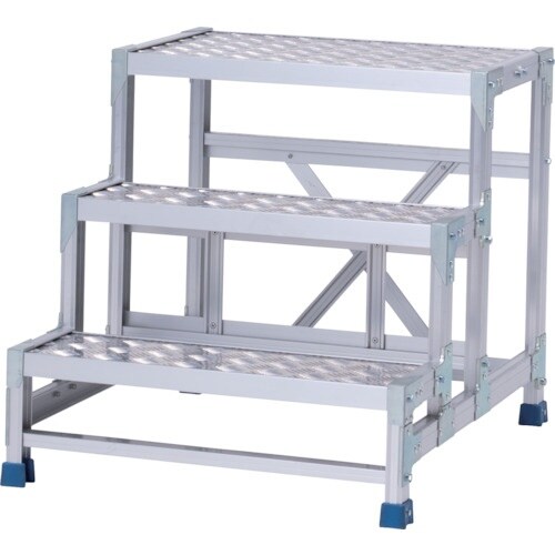 アルインコ 作業台(天板縞板タイプ)3段