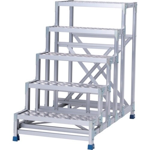 アルインコ 作業台(天板縞板タイプ)5段