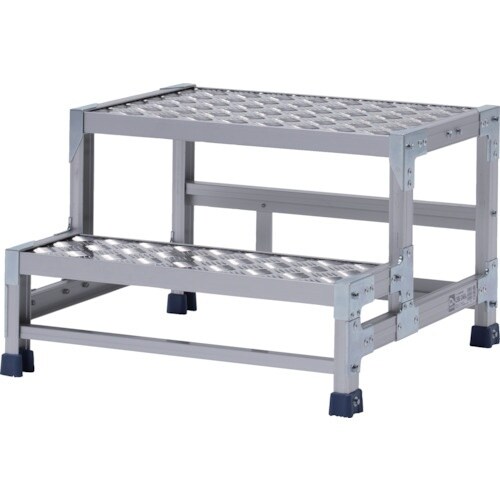 アルインコ 作業台(天板縞板タイプ)2段