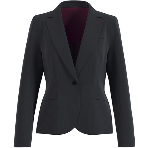 GROW ベルベット・ストライプジャケット黒系13