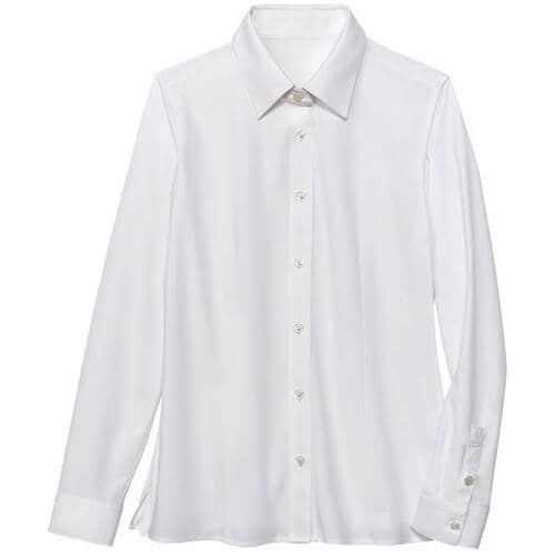 GROW ライト・ニット長袖ブラウス白系05