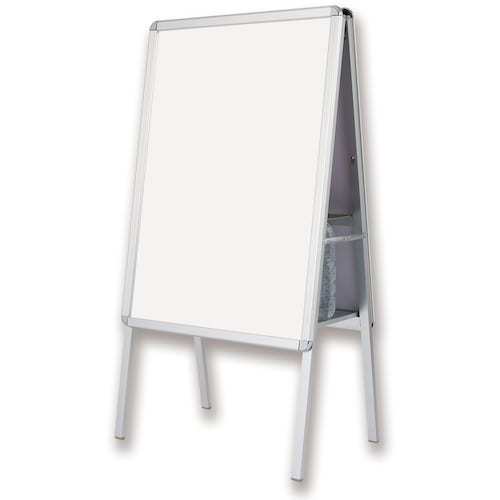 ASKA 転倒防止アルミ枠ポスタースタンド(両面)