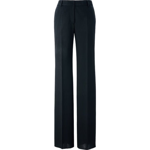 GROW オルタニット・ストライプパンツ黒系09