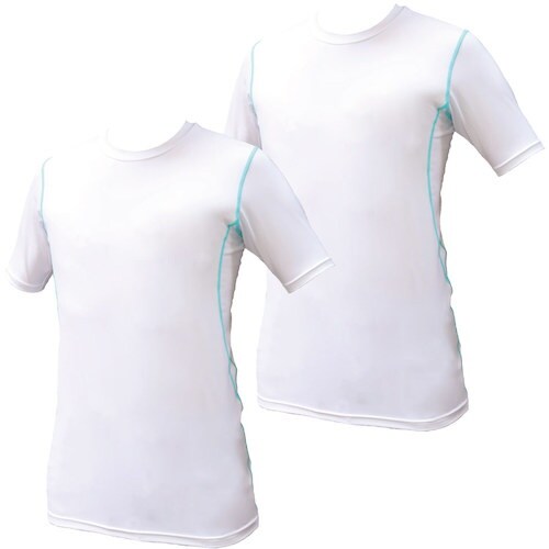 岡潮 超吸汗速乾・冷感シャツ コンプレッション半袖