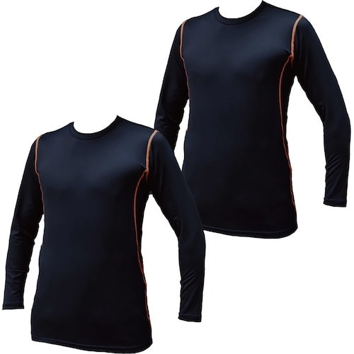 岡潮 超吸汗速乾・冷感シャツ コンプレッション長袖