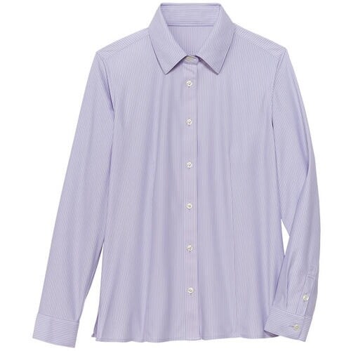 GROW ライト・ニット長袖ブラウスラベンダー系0