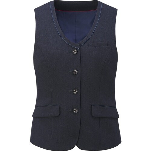 GROW エッシェンシャル・バーズアイベスト紺15