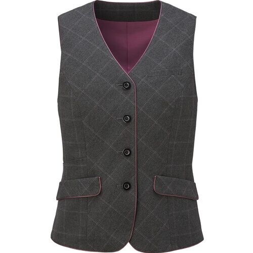 GROW カラード・ウィンドーペンベストグレー系1